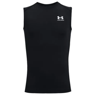 Under Armour Kids' Boys   Heatgear Armour Sleeveless In Black/black