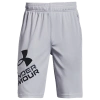 Under Armour Boys' Ua Prototype Logo Shorts 2.0 - Big Kid In Black/mod Grey