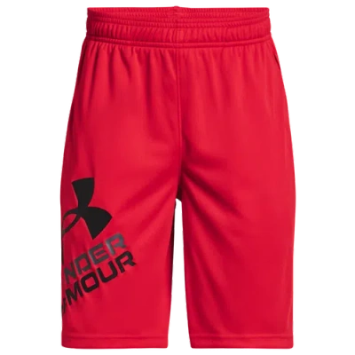 Under Armour Kids' Boys   Prototype 2.0 Logo Shorts In Black/red