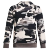 Under Armour Boys   Rival Camo Print Pullover Hoodie In Black/white