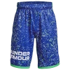 Under Armour Boys   Stunt T-shirt In Versa Blue/extreme Green/white