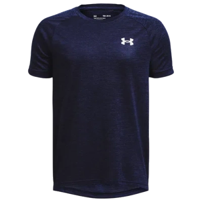 Under Armour Kids' Boys   Tech 2.0 Short Sleeve T-shirt In Midnight Navy/white