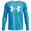 Under Armour Boys   Tech Big Logo L/s T-shirt In Blue