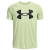Under Armour Boys   Tech Big Logo Short Sleeve T-shirt In Phosphor Green/black