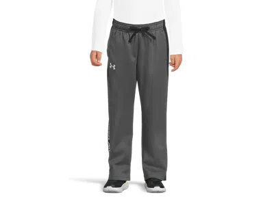 Under Armour Brawler 2.0 Pants (big Kids) Boy's Casual Pants Pitch Gray/white : Xs (7 Big Kid), Tricot/polyester