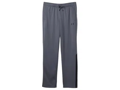 Under Armour Brawler 3.0 Tapered Pants (big Kids) Boy's Clothing Castlerock/black : Xl (18-20 Big Kid), Polyester In Gray