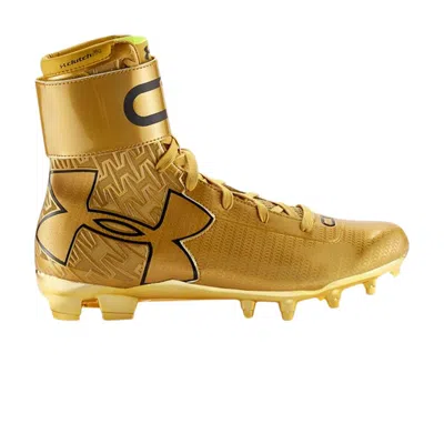 Pre-owned Under Armour C1n Mc Gold Rush Football Cleats | Men's Size 10.5