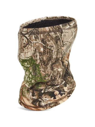 Under Armour Camo Fleece Gaiter In Brown