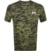 UNDER ARMOUR UNDER ARMOUR CAMO SHORT SLEEVE T SHIRT GREEN