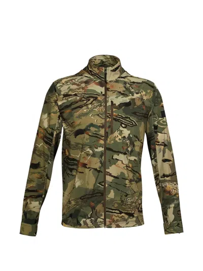 Under Armour Camo Zip-up Jacket In Green