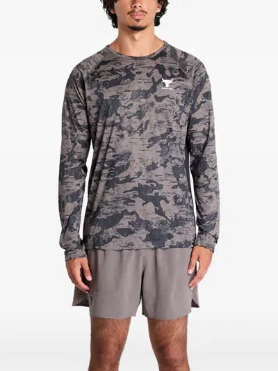 Under Armour Camouflage-print T-shirt In Multi
