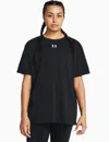 Under Armour Campus Oversize Short Sleeve In Black