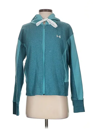 Pre-owned Under Armour Cardigan Sweater In Teal