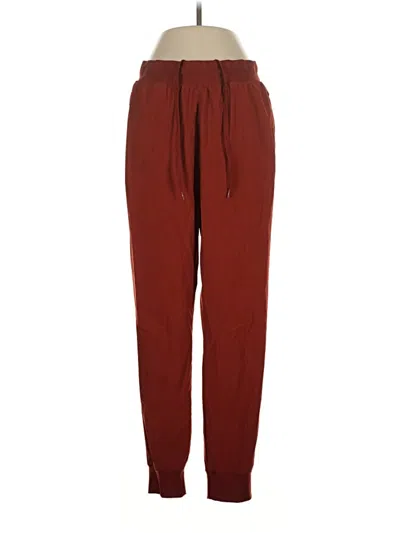Pre-owned Under Armour Casual Pants In Burgundy