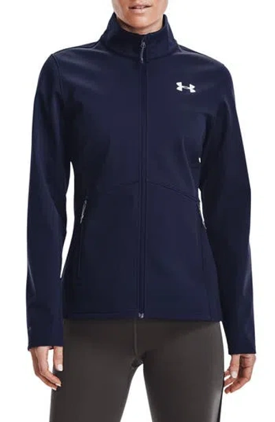 Under Armour Cgi Shield Zip Up Jacket In Blue