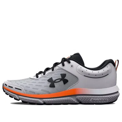 Under Armour Charged Assert 10 'white Black Orange' In Gray