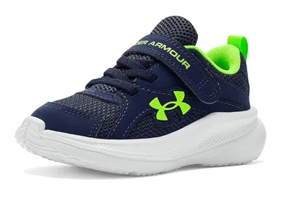 Under Armour Kids' Charged Assert 11 Alternate Closure (toddler) Boys Shoes Midnight Navy/blue Blur/hyper Green : 5 Tod