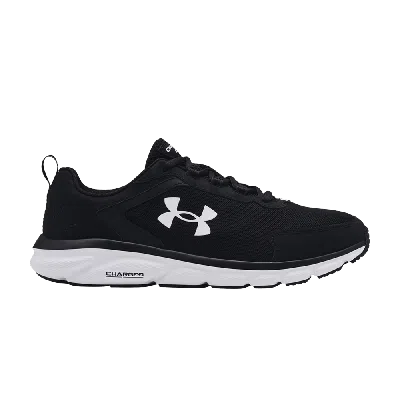 Pre-owned Under Armour Charged Assert 9 4e Wide 'black White'