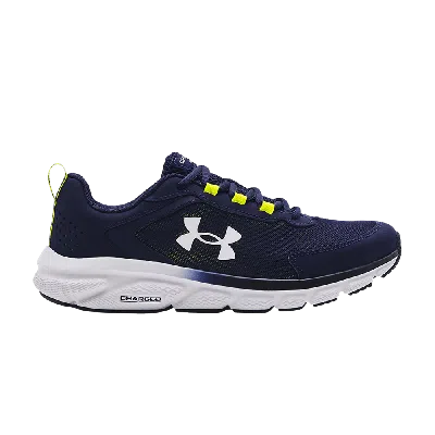 Pre-owned Under Armour Charged Assert 9 'midnight Navy Yellow Ray' In Blue