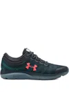 Under Armour Charged Bandit 5 "ash/grey/red" Sneakers In Blue
