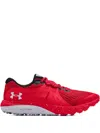 Under Armour Charged Bandit Trail "red/white" Sneakers In Red