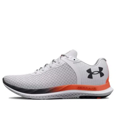 Under Armour Charged Breeze 'white Panic Orange' In Gray