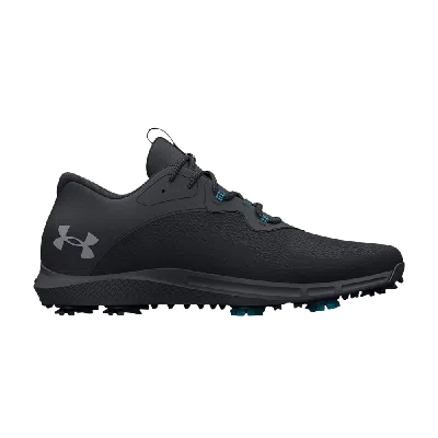 Pre-owned Under Armour Charged Draw 2 Golf Wide 'black Steel'