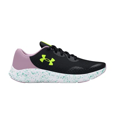 Pre-owned Under Armour Charged Pursuit 3 Gs 'black Purple Ace' | Kid's Size 7