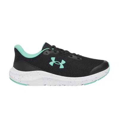Pre-owned Under Armour Charged Pursuit 4 Gs 'black Comet Green' | Kid's Size 5