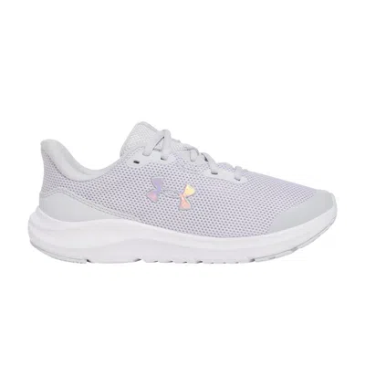 Pre-owned Under Armour Charged Pursuit 4 Gs 'halo Grey Iridescent' | Kid's Size 3.5