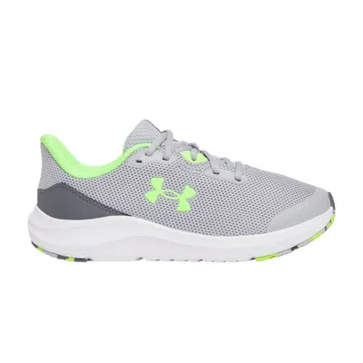 Pre-owned Under Armour Charged Pursuit 4 Gs 'mod Grey Hyper Green' | Kid's Size 4
