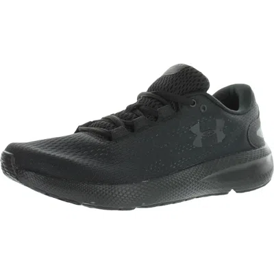 Under Armour Charged Pursuit Ii Womens Fitness Lifestyle Running Shoes In Black