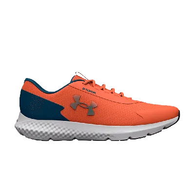 Pre-owned Under Armour Charged Rogue 3 Storm 'panic Orange Petrol Blue'