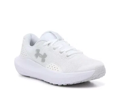 Under Armour Charged Surge 4 Running Shoe In White