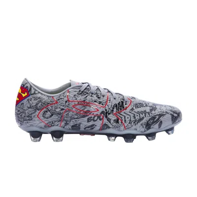 Pre-owned Under Armour Clutchfit Force 2.0 Ae Fg 'superman' Soccer Cleat | Grey | Men's Size 9.5 In Gray