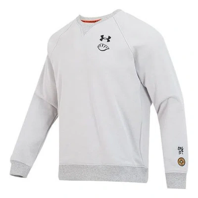 Under Armour Cny Logo Long T-shirt 'grey' In White