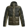 Under Armour Coldgear Infrared Down Blocked Jacket 'black Olive' In Multi