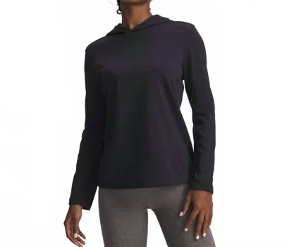 Under Armour Coldgear Infrared Hoodie Sweatshirt In Black In Blue