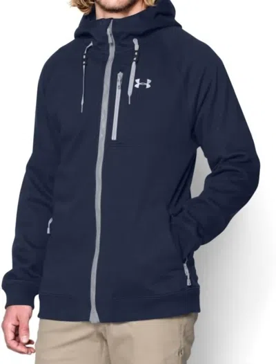 Under Armour Coldgear Infrared Softershell Jacket In Steel In Blue