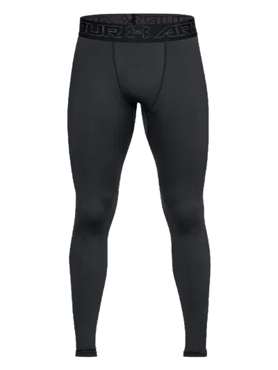 Under Armour Coldgear® Logo-waistband Leggings In Black