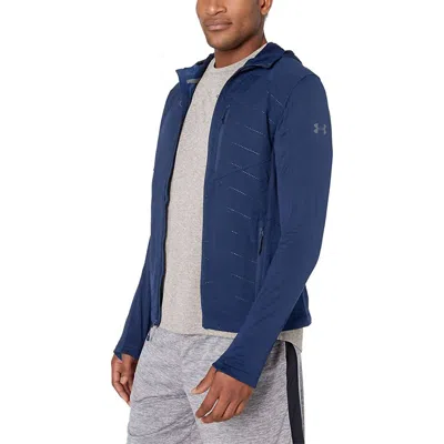 Under Armour Coldgear Reactor Exert Hiking Jacket In Academy In Blue
