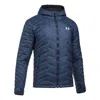 Under Armour Coldgear Reactor Hooded Jacket 'navy' In Blue