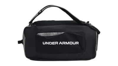 Pre-owned Under Armour Contain Duo Duffle In Black/white In Multi