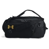 Under Armour Contain Duo Med Bp Duffle In Black/metallic Gold