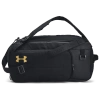 Under Armour Contain Duo Sm Bp Duffle In Black/metallic Gold