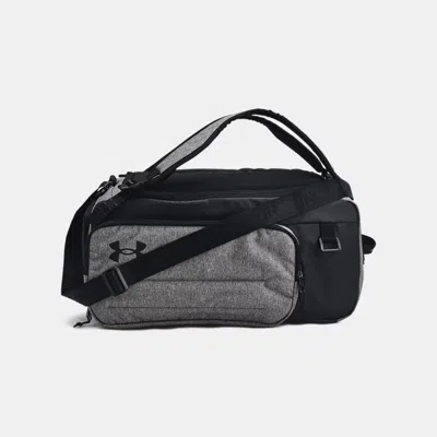 Under Armour Contain Duo Small Backpack Duffle Castlerock Medium Heather In Burgundy