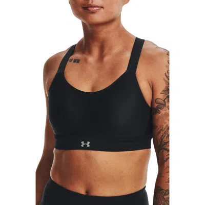 Under Armour Continuum High Support Racerback Sports Bra In Black
