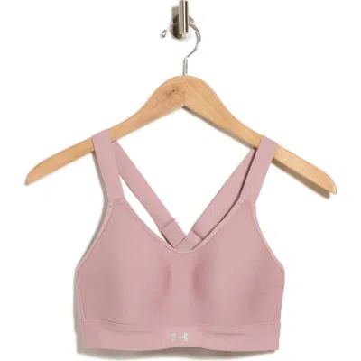 Under Armour Continuum High Support Racerback Sports Bra In Pink