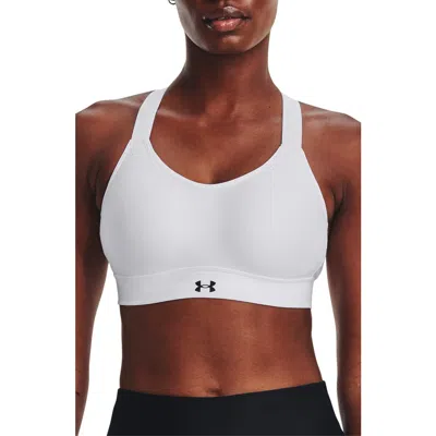Under Armour Continuum High Support Racerback Sports Bra In White