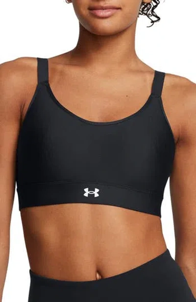 Under Armour Continuum Twist Mid Support Sports Bra In Black